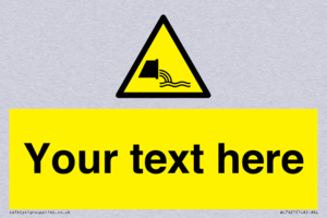 Custom Warning sewage effluent outfall